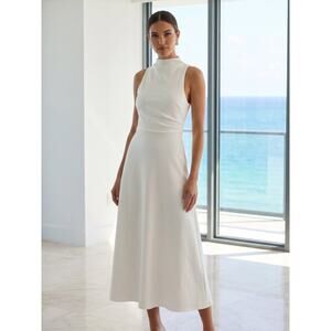 NWT REVOLVE Australia SHOWPO Macy midi dress white US 12